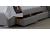 4ft6 Double Deep buttoned,tall head end. Solo. Grey fabric upholstered drawer storage bed frame 6
